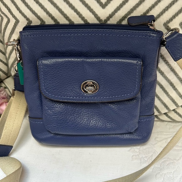 Coach Blue Leather Crossbody Bag - Picture 5 of 11